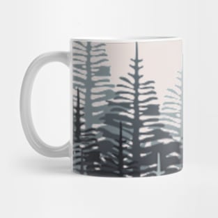 Pine Forest - Black & Grey Mug